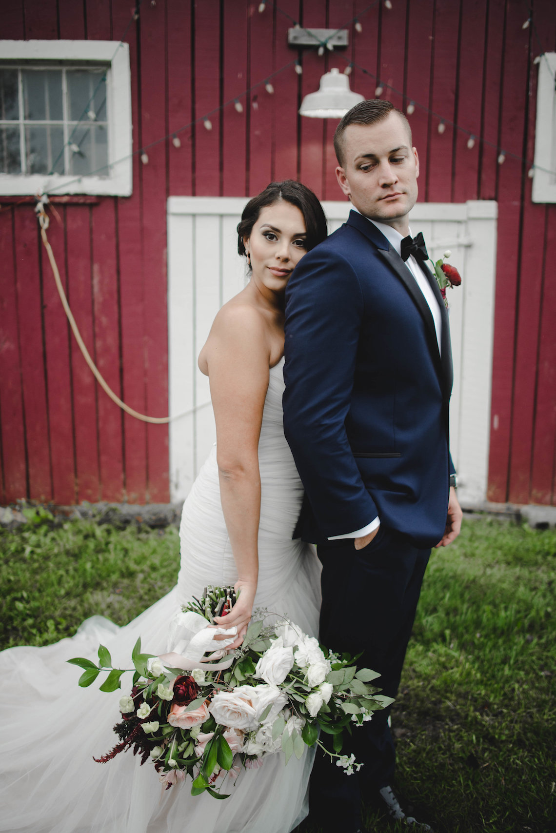 Romance In The Rain; Rustic Barn Wedding Ideas With Dramatic Florals | Flor de Casa Designs 4