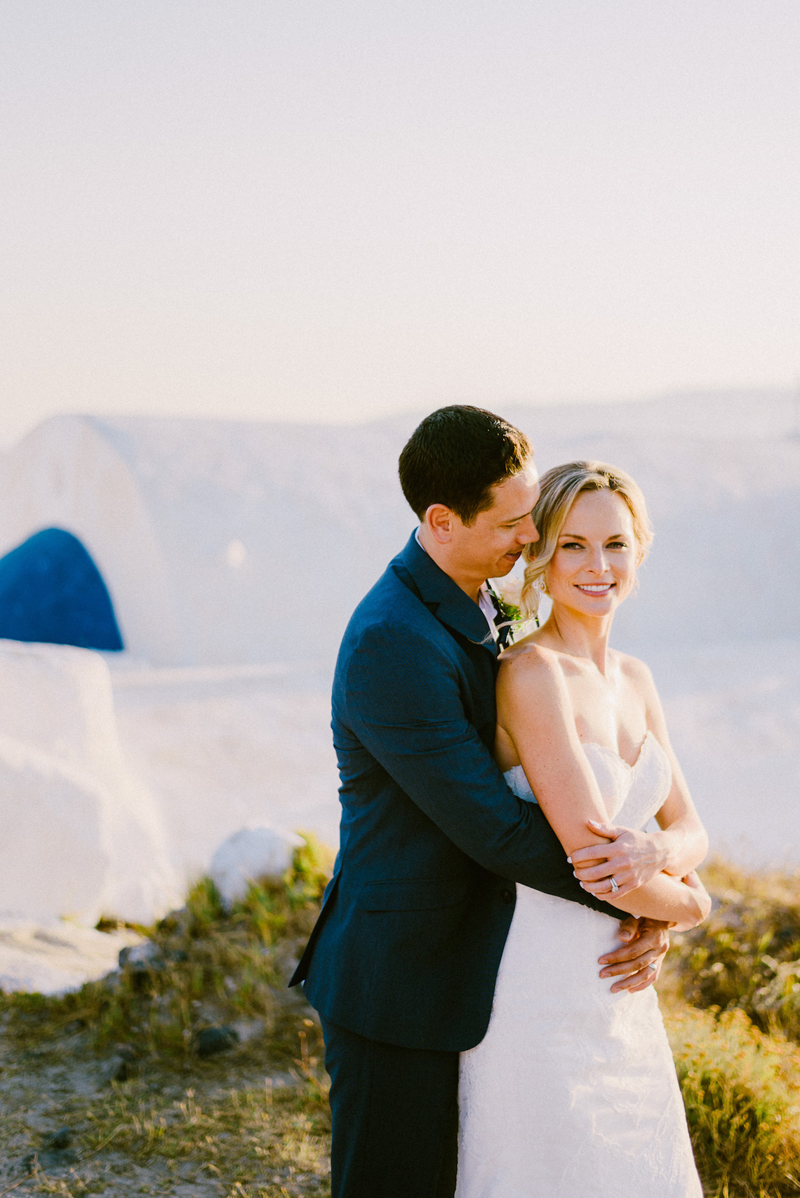 Classy Santorini Destination Wedding (With Amazing Caldera Views!) | Elias Kordelakos 19