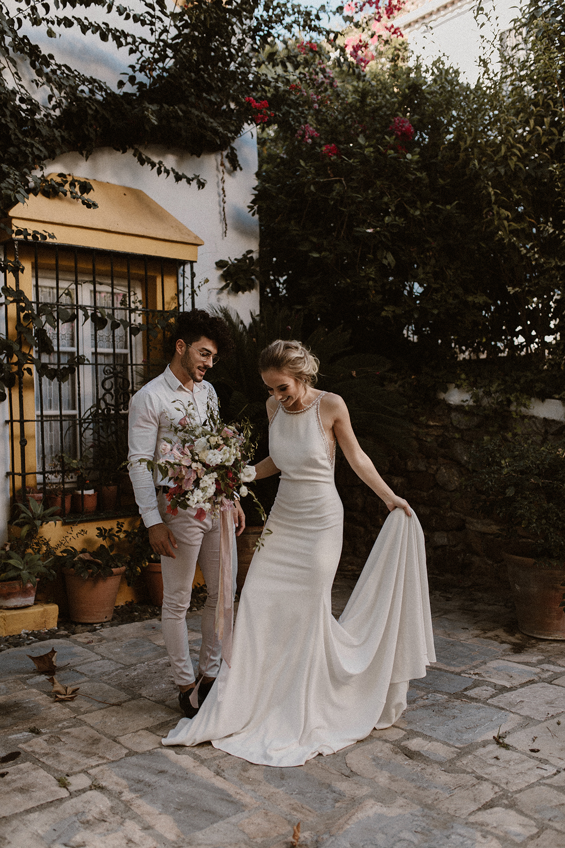 Bougainvillea Wedding Inspiration With Modern Silk Gowns | IDO Events | Kevin Klein 10