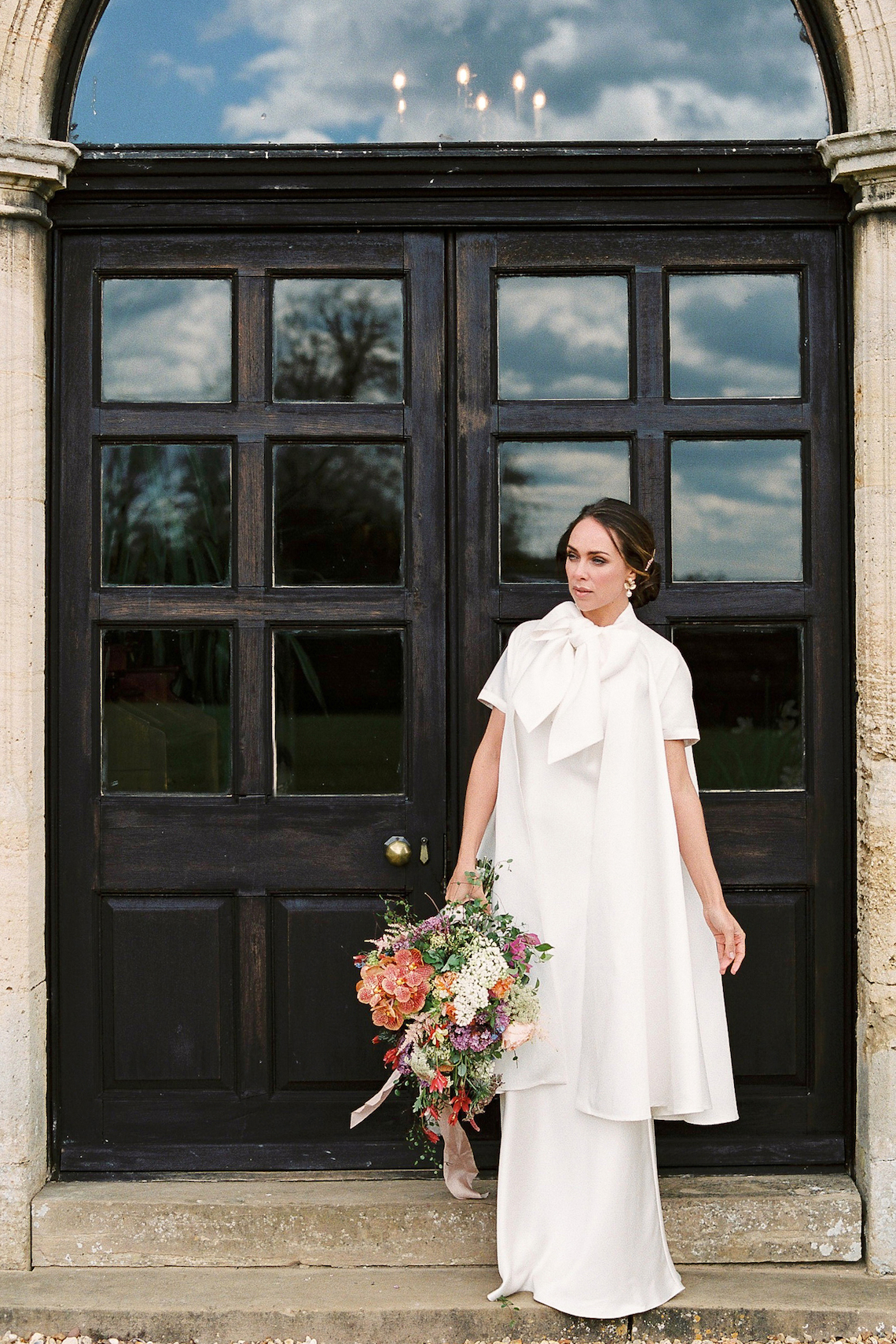 Citrus & Peach Chateau Wedding Inspiration | Lucy Davenport 22