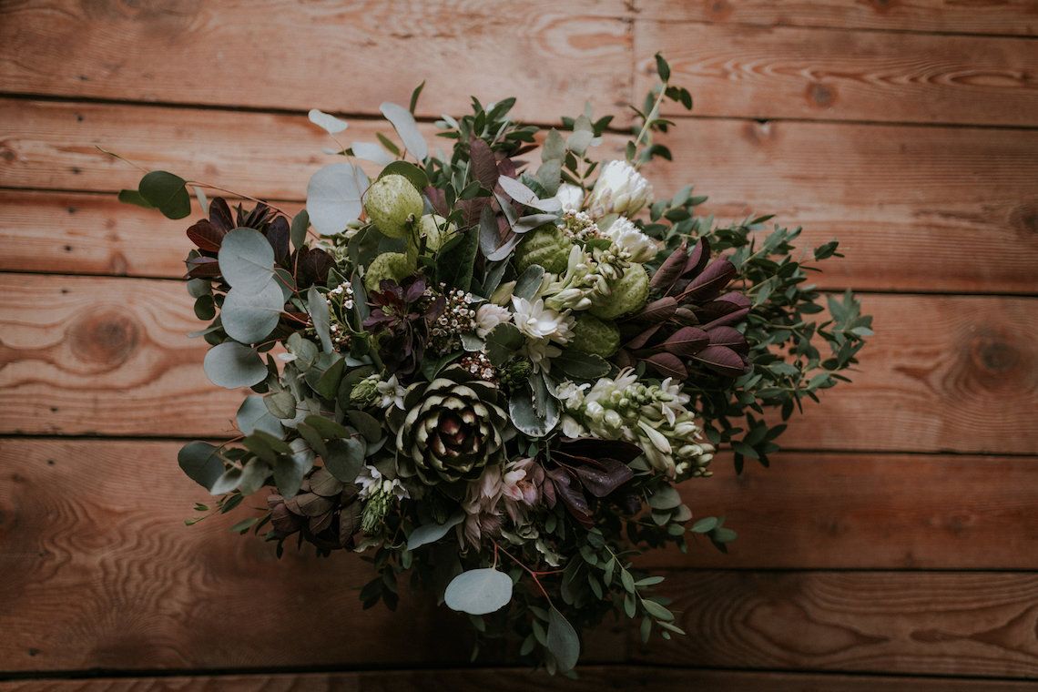 Monstera Leaves & Artichokes; A Hip Slovenian Wedding | Karen Willis Holmes Bridal | Aljosa Videtic 2
