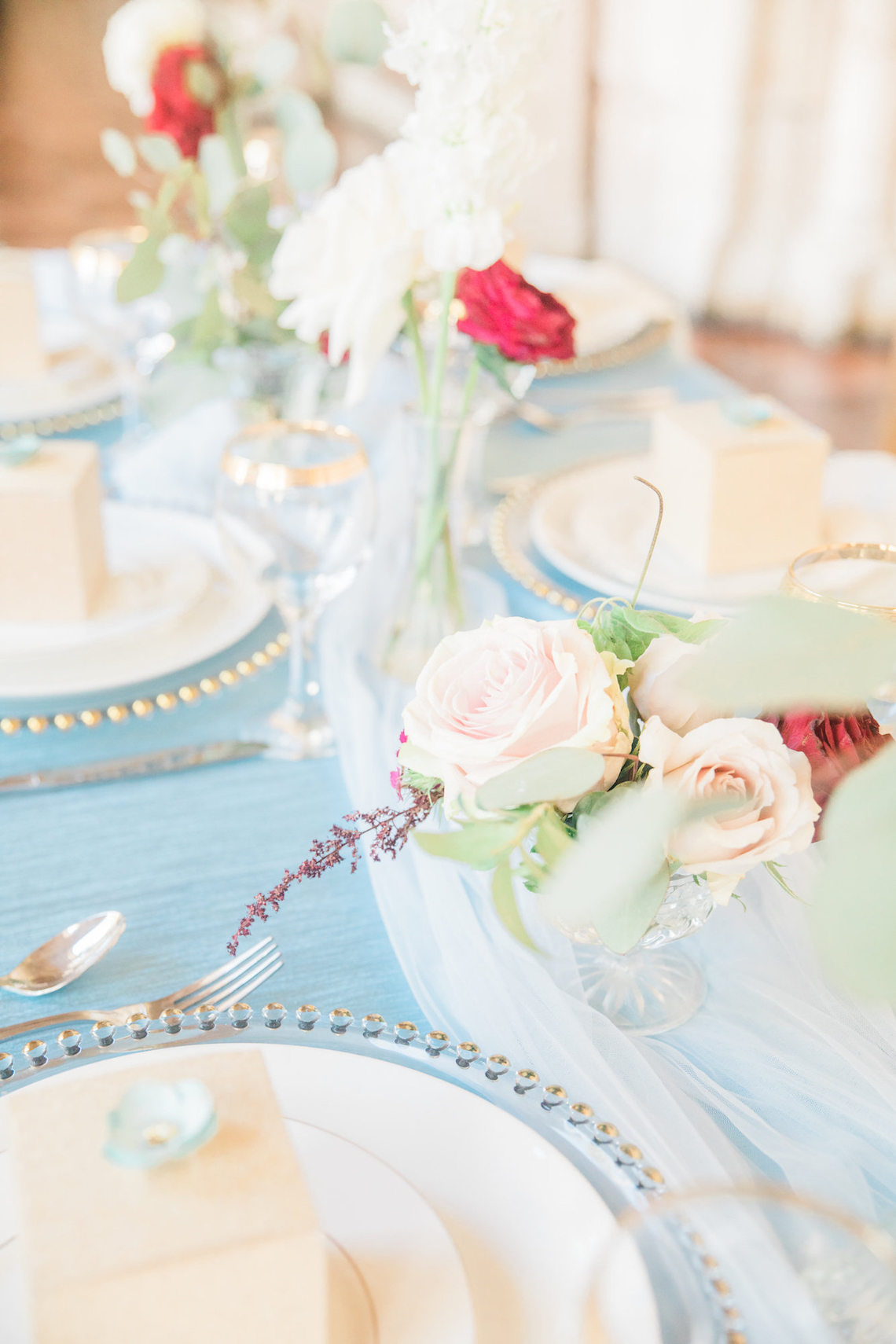 Romantic Watercolor Ideas Featuring A Blue Wedding Dress | Cana Rose Photography 24
