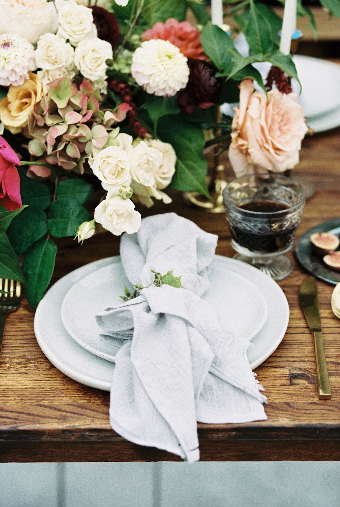 Artistic Burgundy & Fig Beach Wedding Inspiration | Rosencrown Photography 41