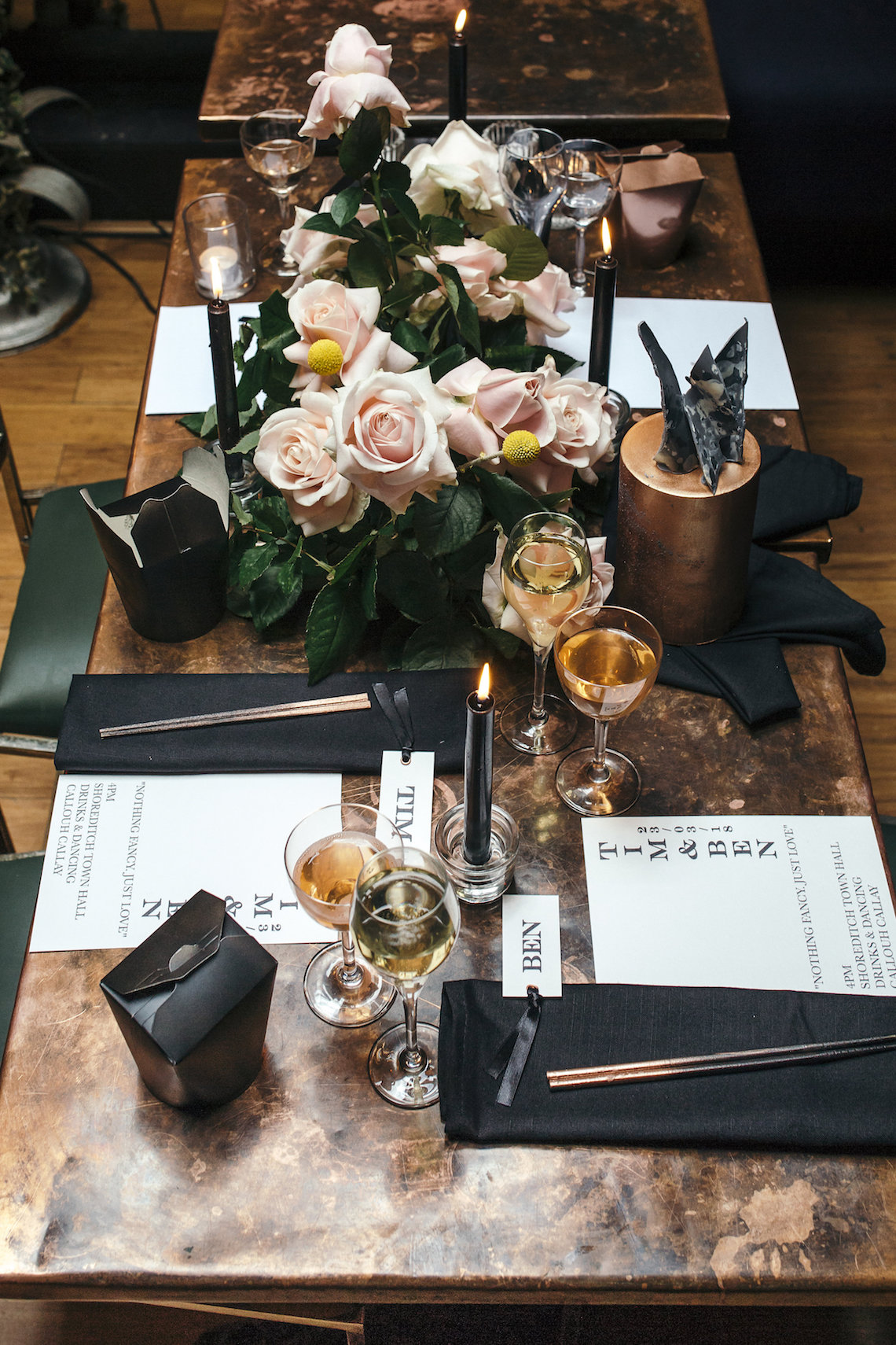 Industrial Copper Cocktail Bar Groom Inspiration | Joasis Photography | ByChenai 36