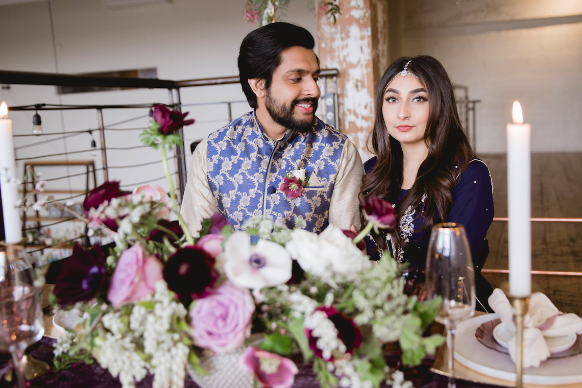 Multicultural Purple and Gold Bollywood Wedding Inspiration – Willow and Ivy Events – Zainab Rikabi 30