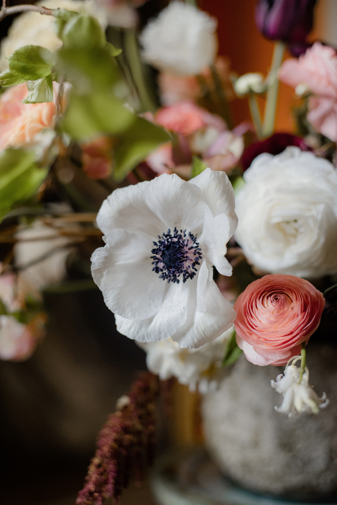 Dramatic Bridesmaid Inspiration With Fall Florals and A Black Jumpsuit – Georgina Harrison Photography 18