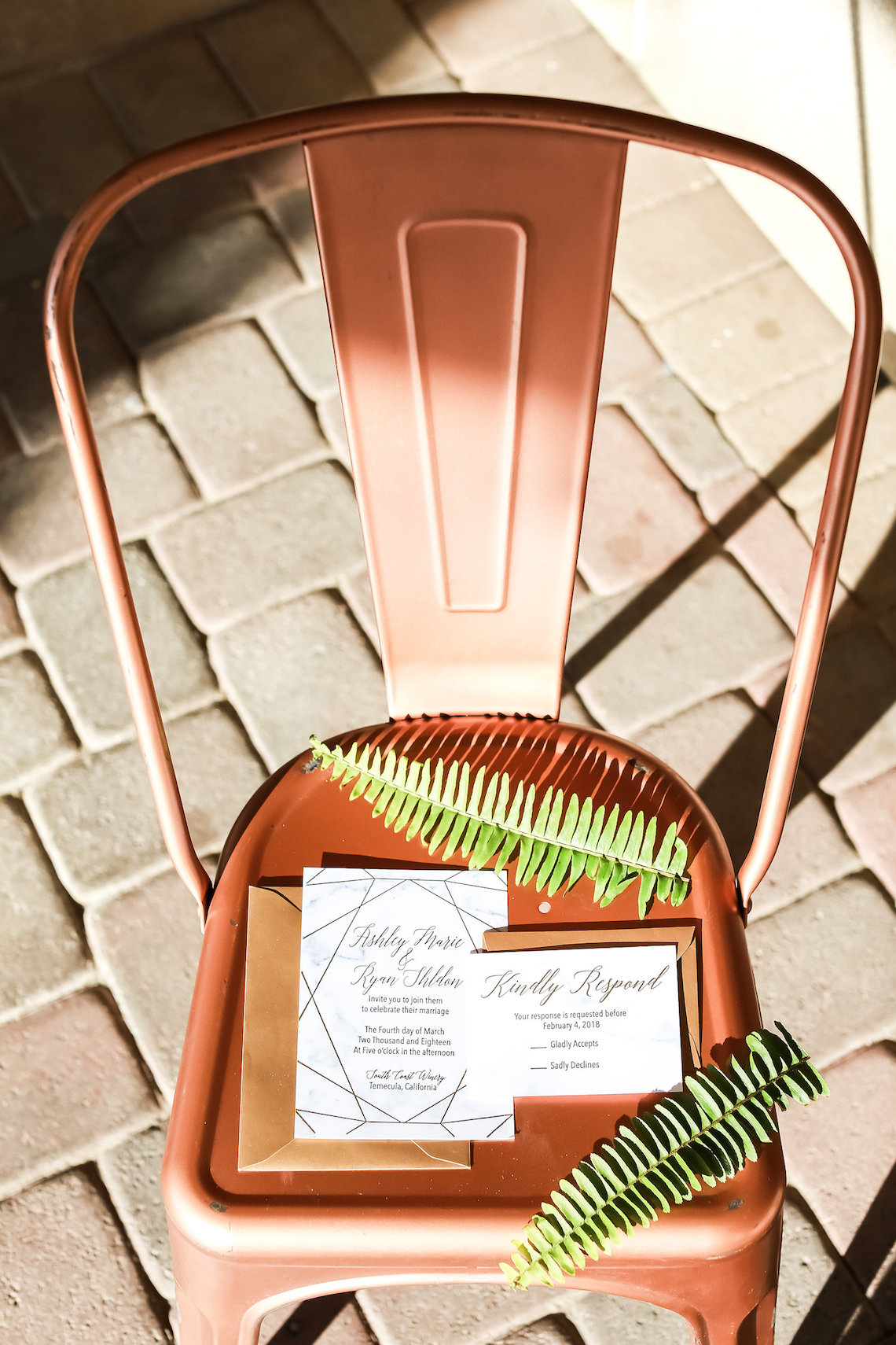 Metallic Copper Wedding Inspiration With A Creative Hexagon Altar – Allie Marion 10