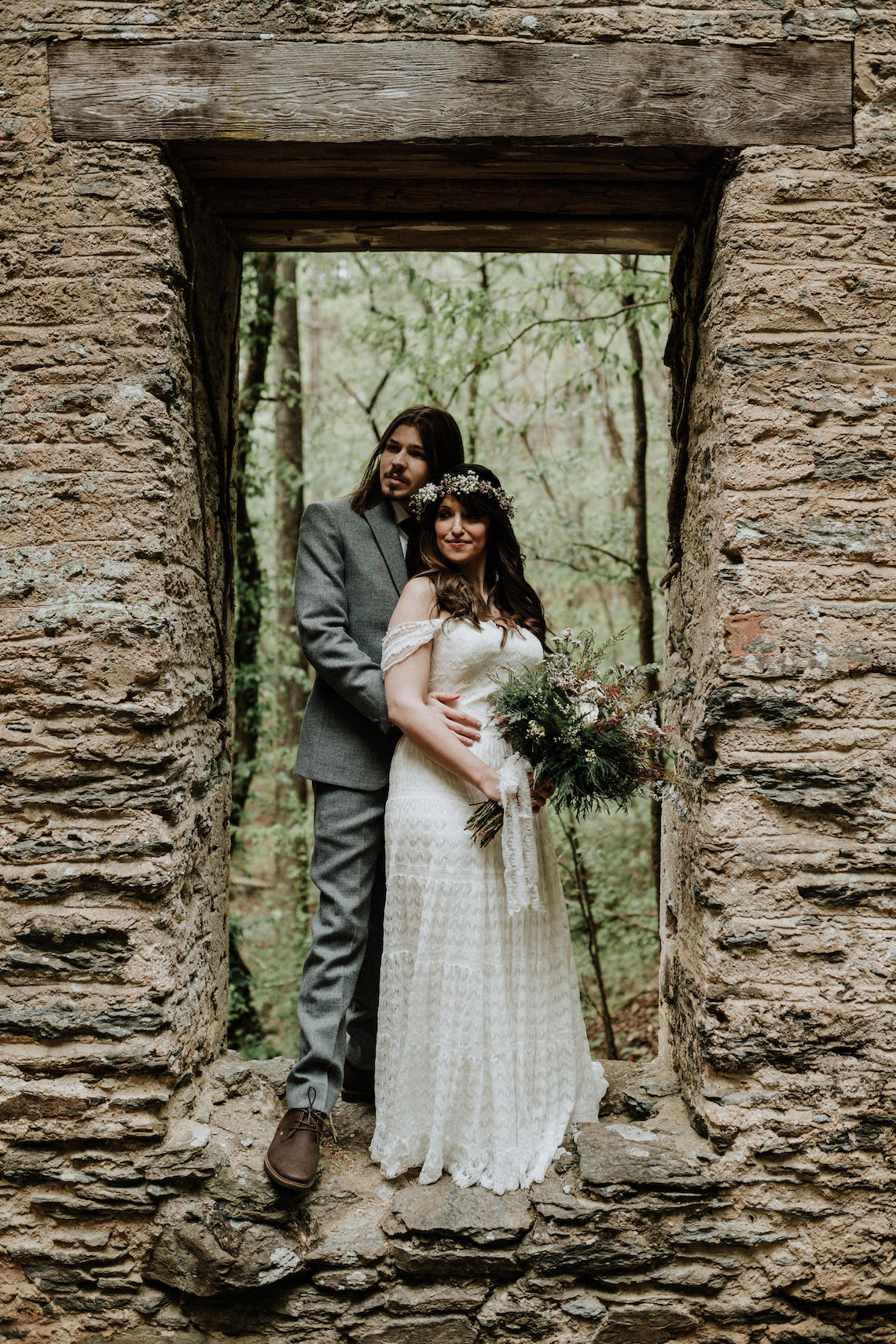 Woodland Waterfall Fairy-Tale Wedding – T and K Photography 37