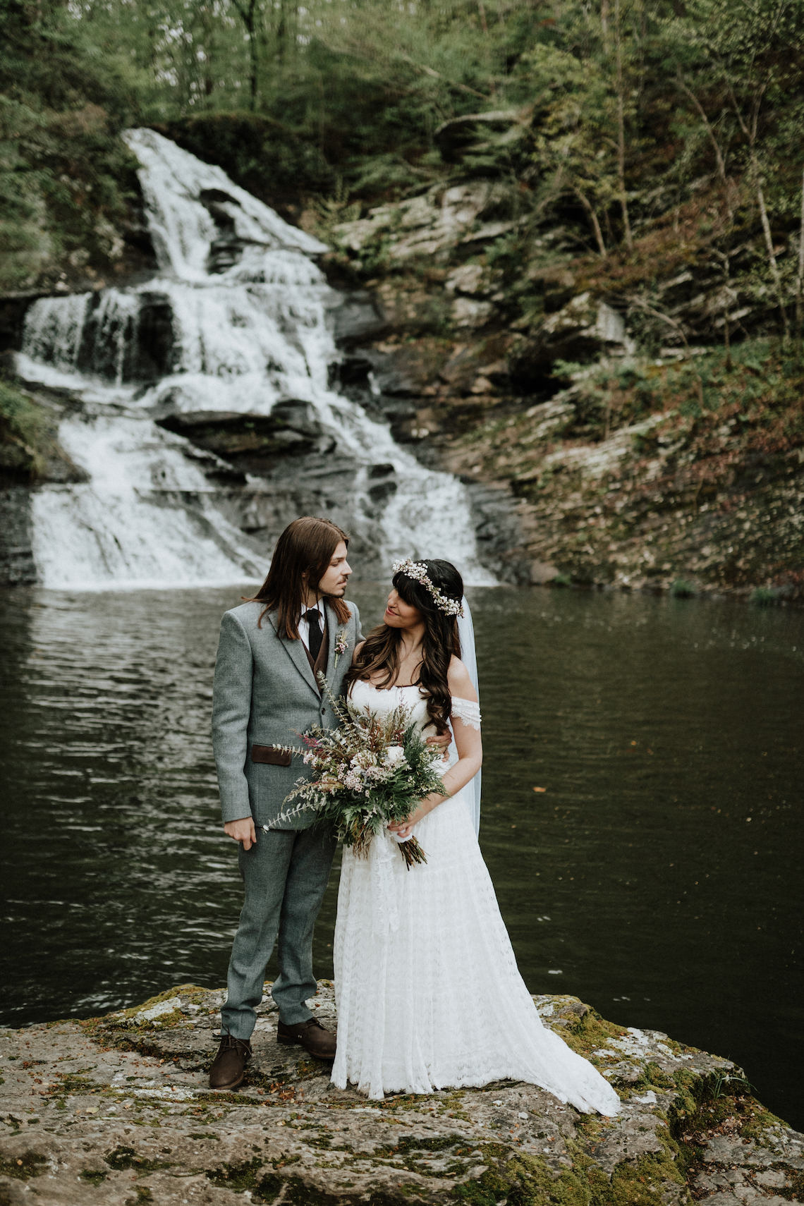 Woodland Waterfall Fairy-Tale Wedding – T and K Photography 43