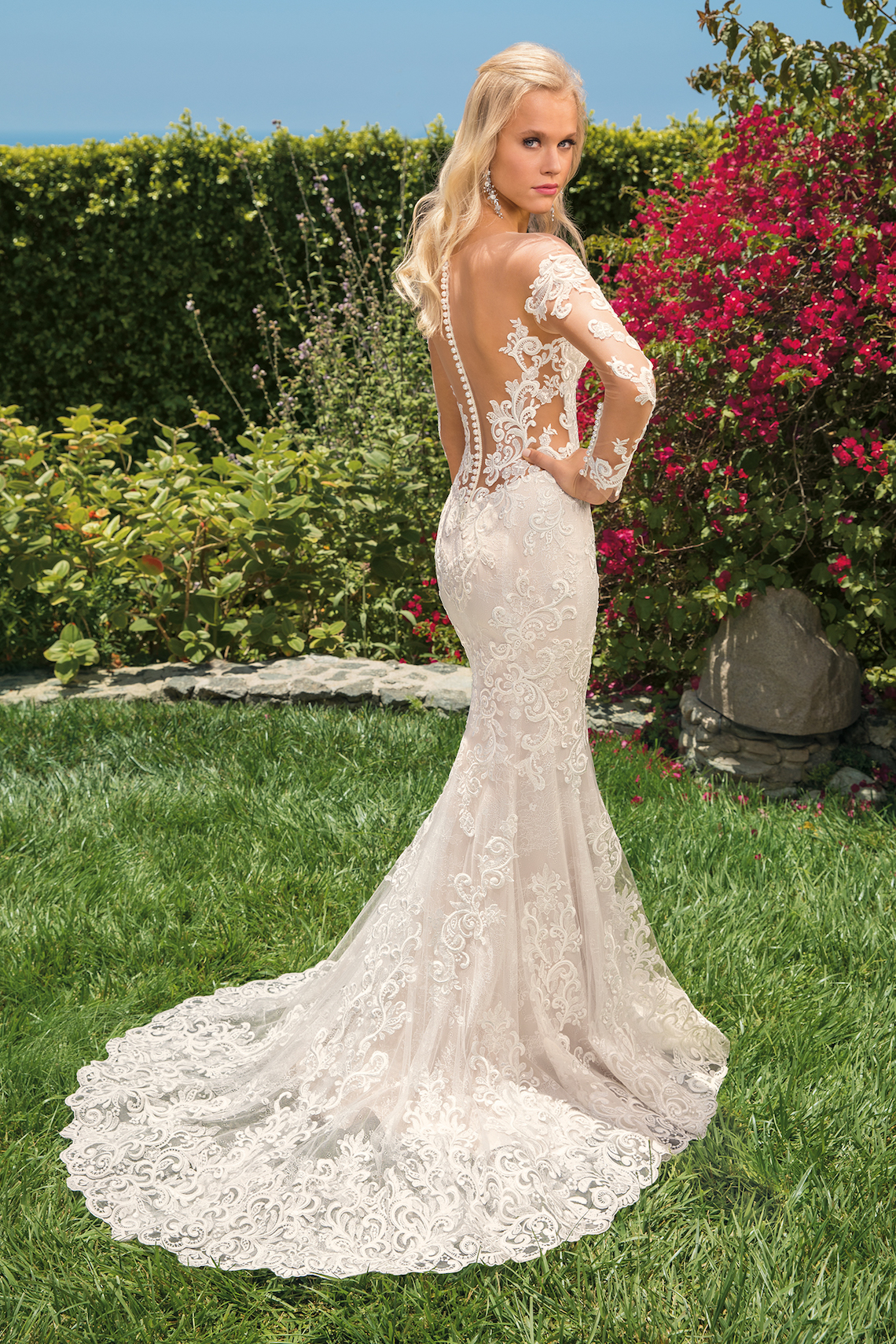 6 Stunning Lace Wedding Dresses By Casablanca Bridal – 2356 Madelyn-BACK