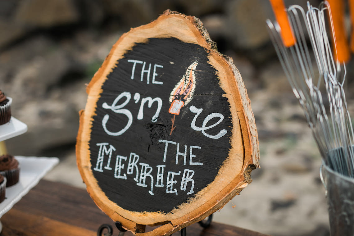 Cannon Beach Bonfire Wedding With Smores – Marina Goktas Photography 5