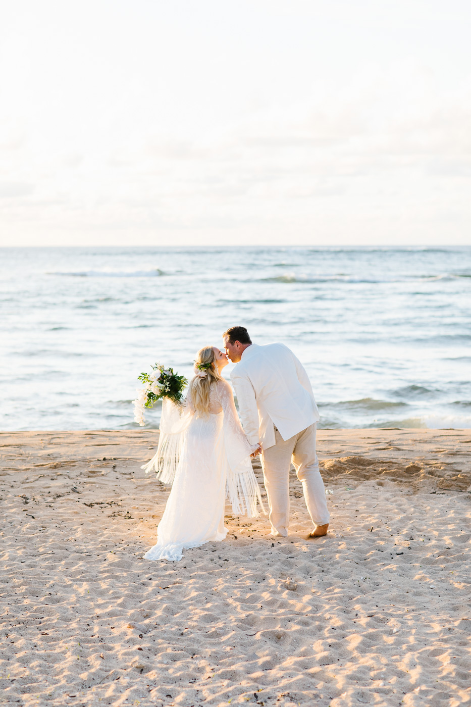 Relaxed Hawaiian Beach Wedding With Our Dream Rue De Seine Boho Wedding Dress – Absolutely Loved Photography 32