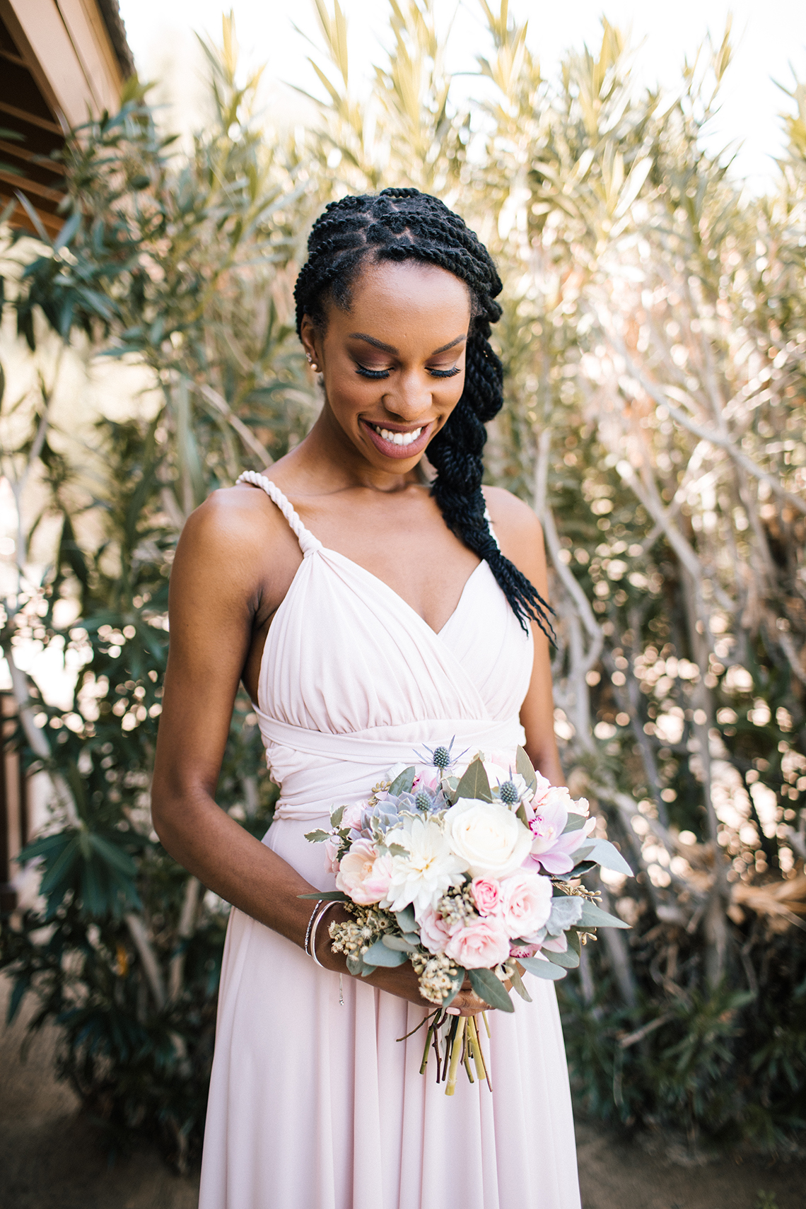 Blush Smoke Tree Ranch Palm Springs Wedding – Elle Lily Photography 42