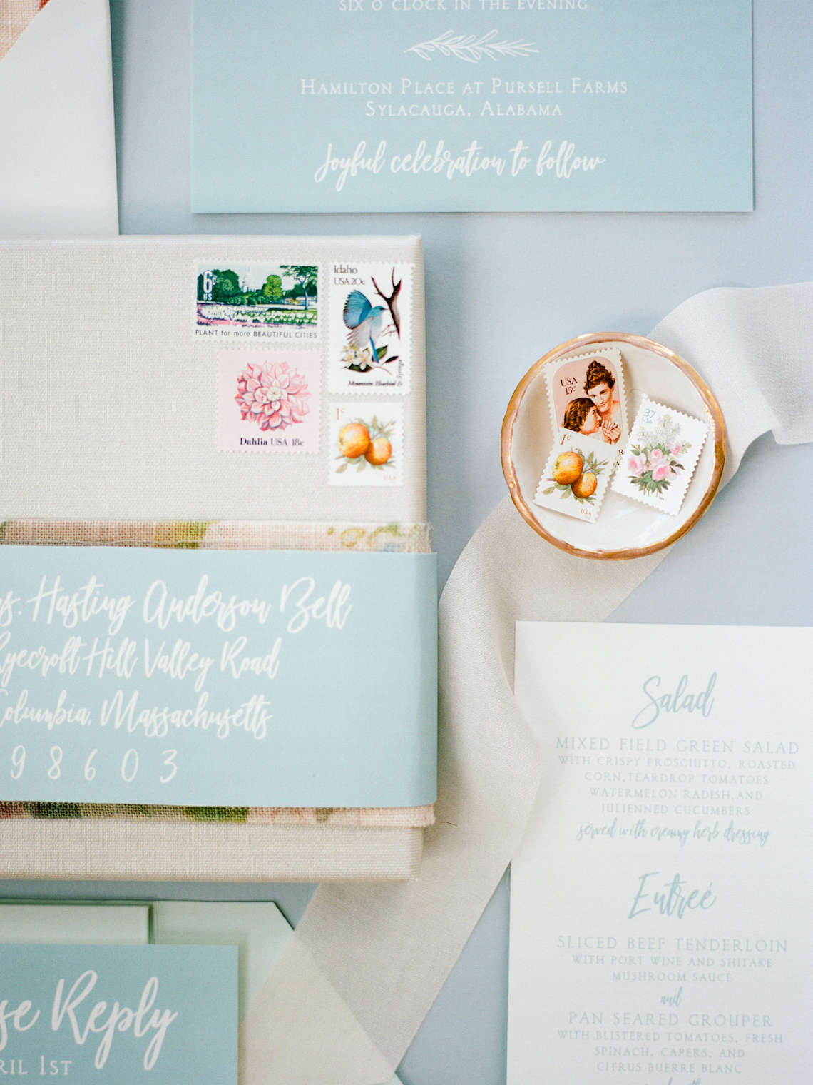 Feminine Floral-Filled Alabama Wedding Inspiration with a Getaway Bicycle – Davy Whitener 13