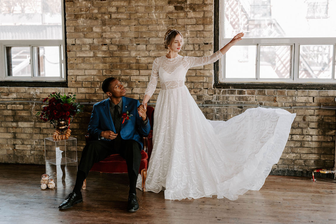 Whimsical Red and Green Wedding Inspiration with Russian Folk Details – Whim and Willow Photo 8