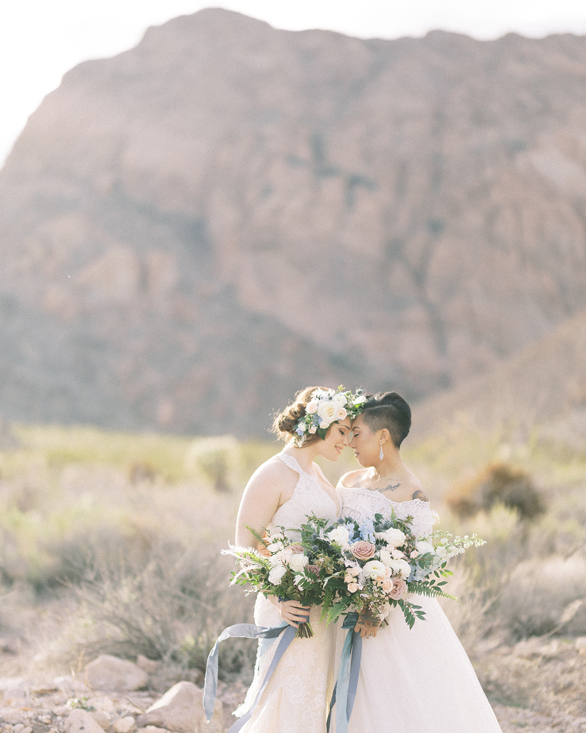 Ethereal Blue Desert Wedding Inspiration – Madeleine Collins Photography 1