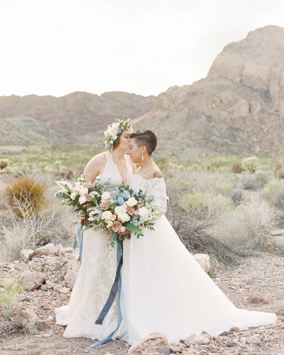 Ethereal Blue Desert Wedding Inspiration – Madeleine Collins Photography 25