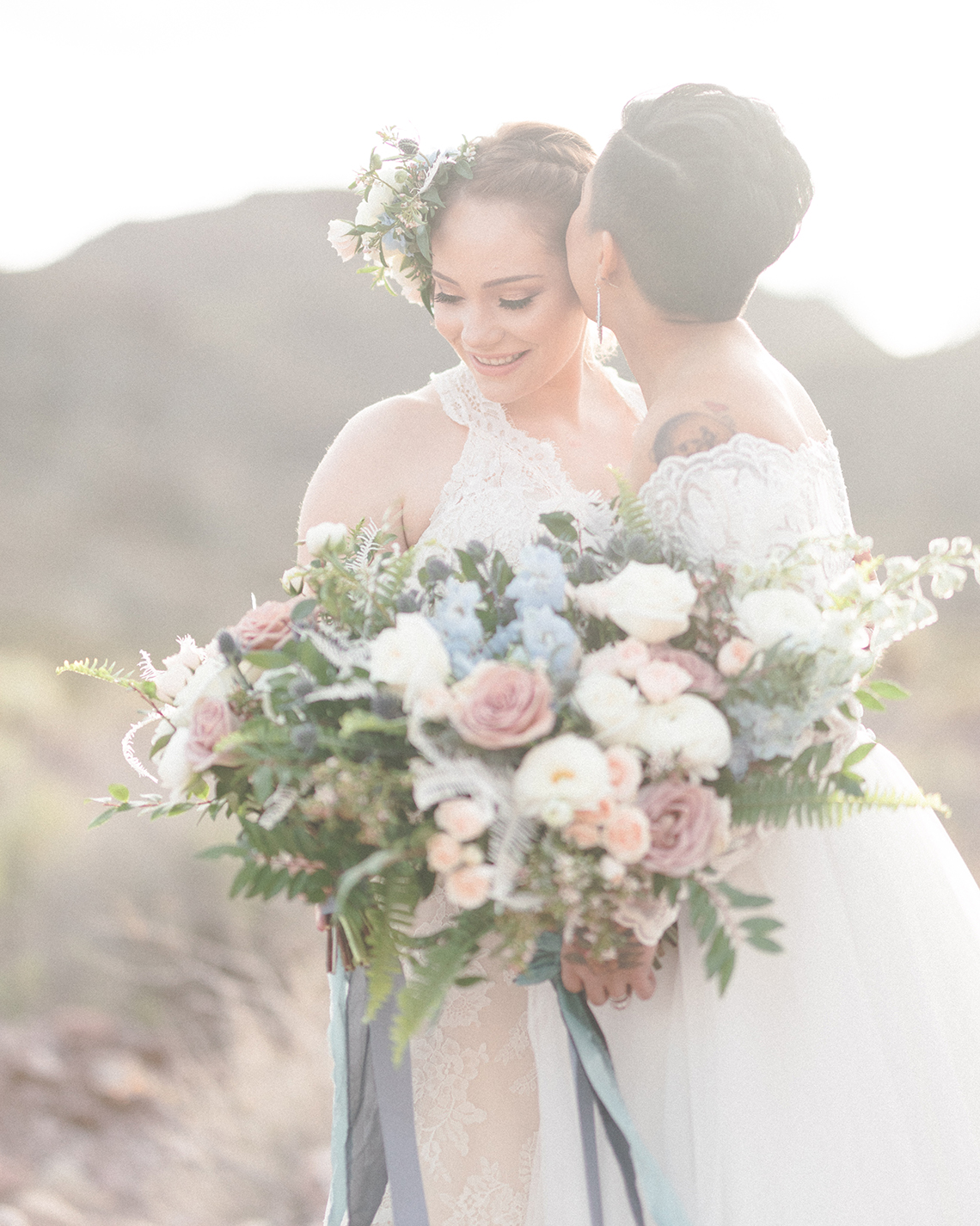 Ethereal Blue Desert Wedding Inspiration – Madeleine Collins Photography 4