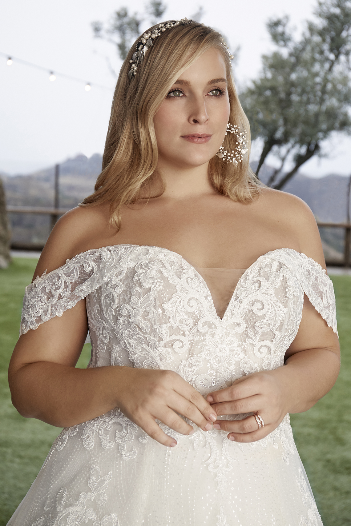 Casablanca Bridal Off-the-shoulder Wedding Dresses – Bridal Musings – 2427C – Myla 1