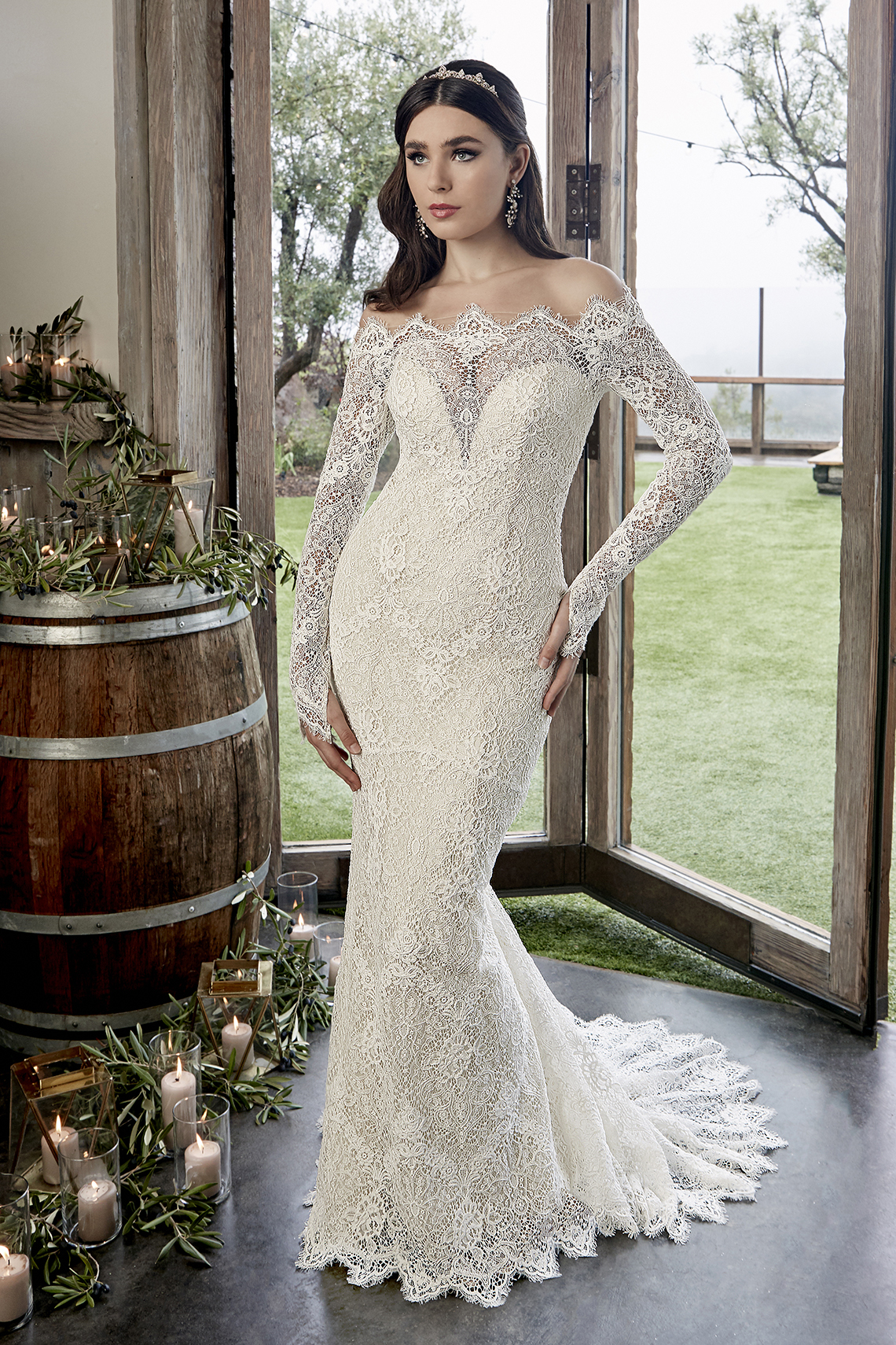 Casablanca Bridal Off-the-shoulder Wedding Dresses – Bridal Musings – 2428 – Reese 2