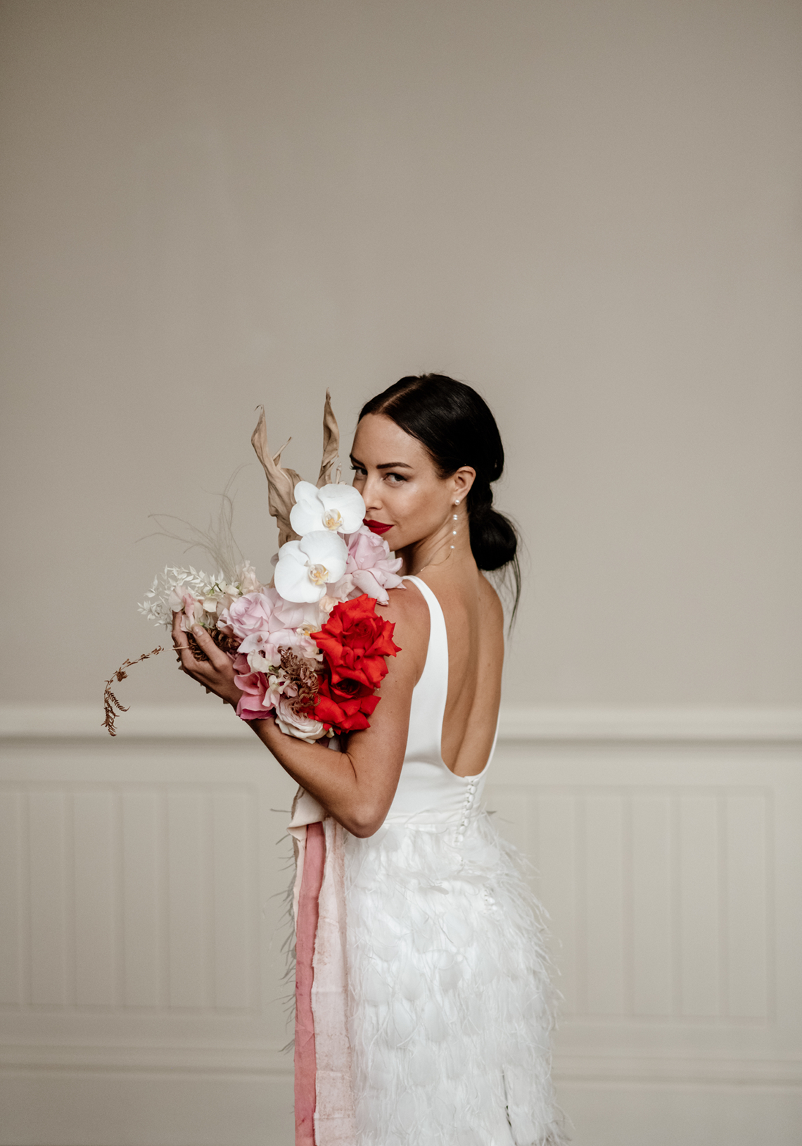 Fashion-forward Countryside Wedding Inspiration – Elmore Court – Laura Martha Photography 74