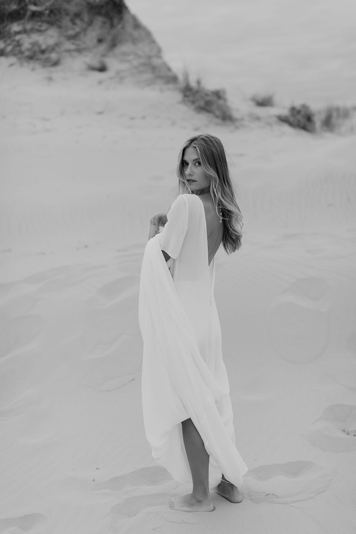 Modern and Fashion Forward 2021 Wedding Dresses by The LAW Bridal – Avery Overlay – Back