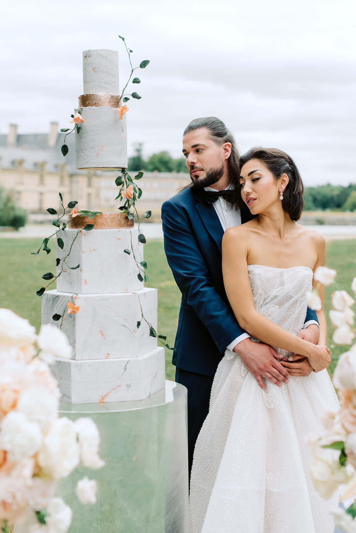 Princess Wedding Inspiration from France – Chateau Chantilly – Elizaveta Photography 41
