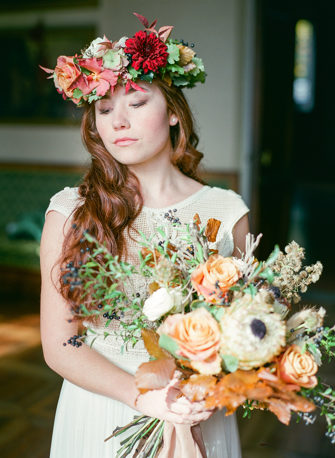 Rustic Vintage Bridal Inspiration in Tuscany Perfect for Fall Weddings – Antonis Prodromou – Villa Di Maiano 19