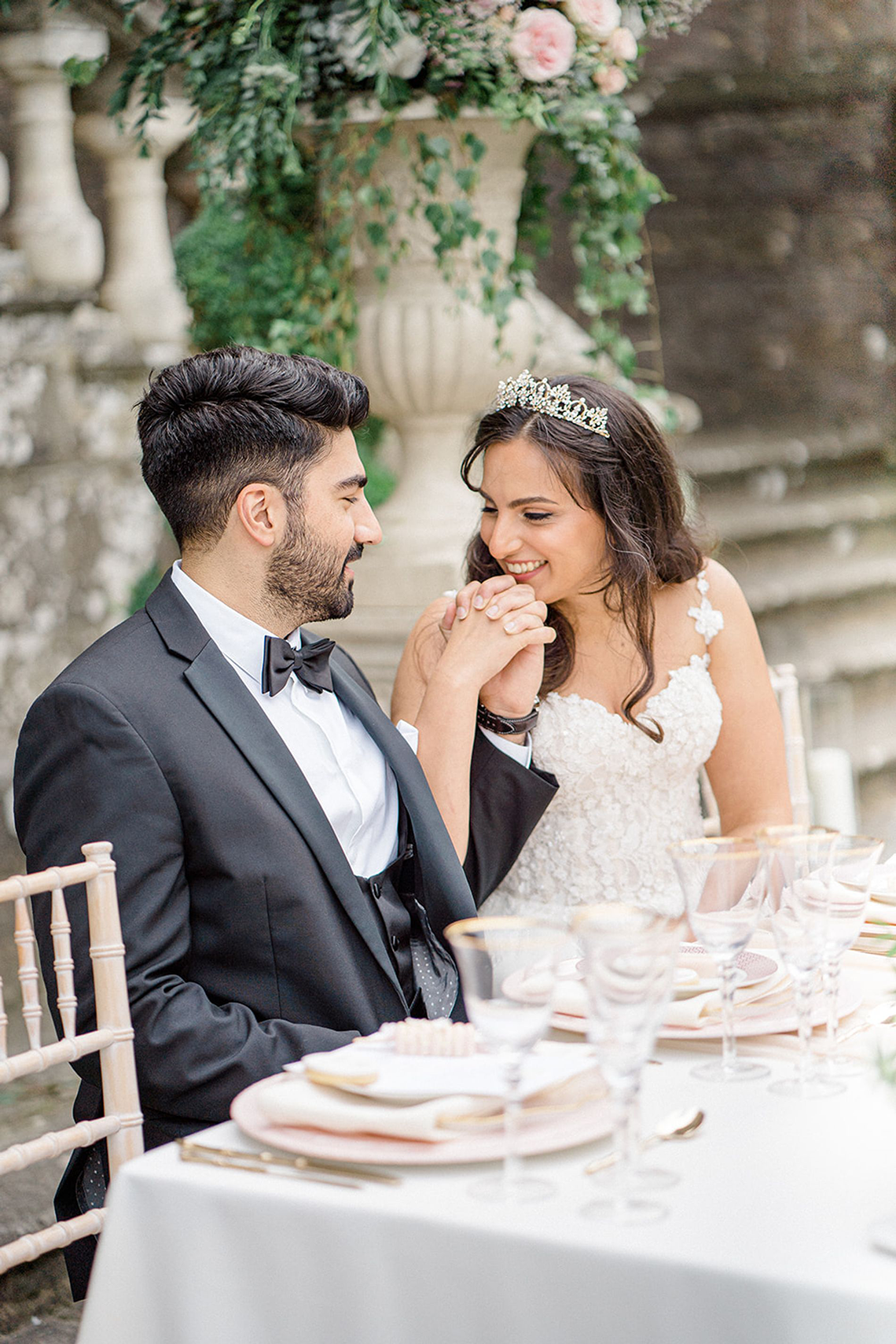 Fairytale Royal English Wedding Inspiration at Clearwater Castle – Sara Cooper Photography – Smitten Weddings 19