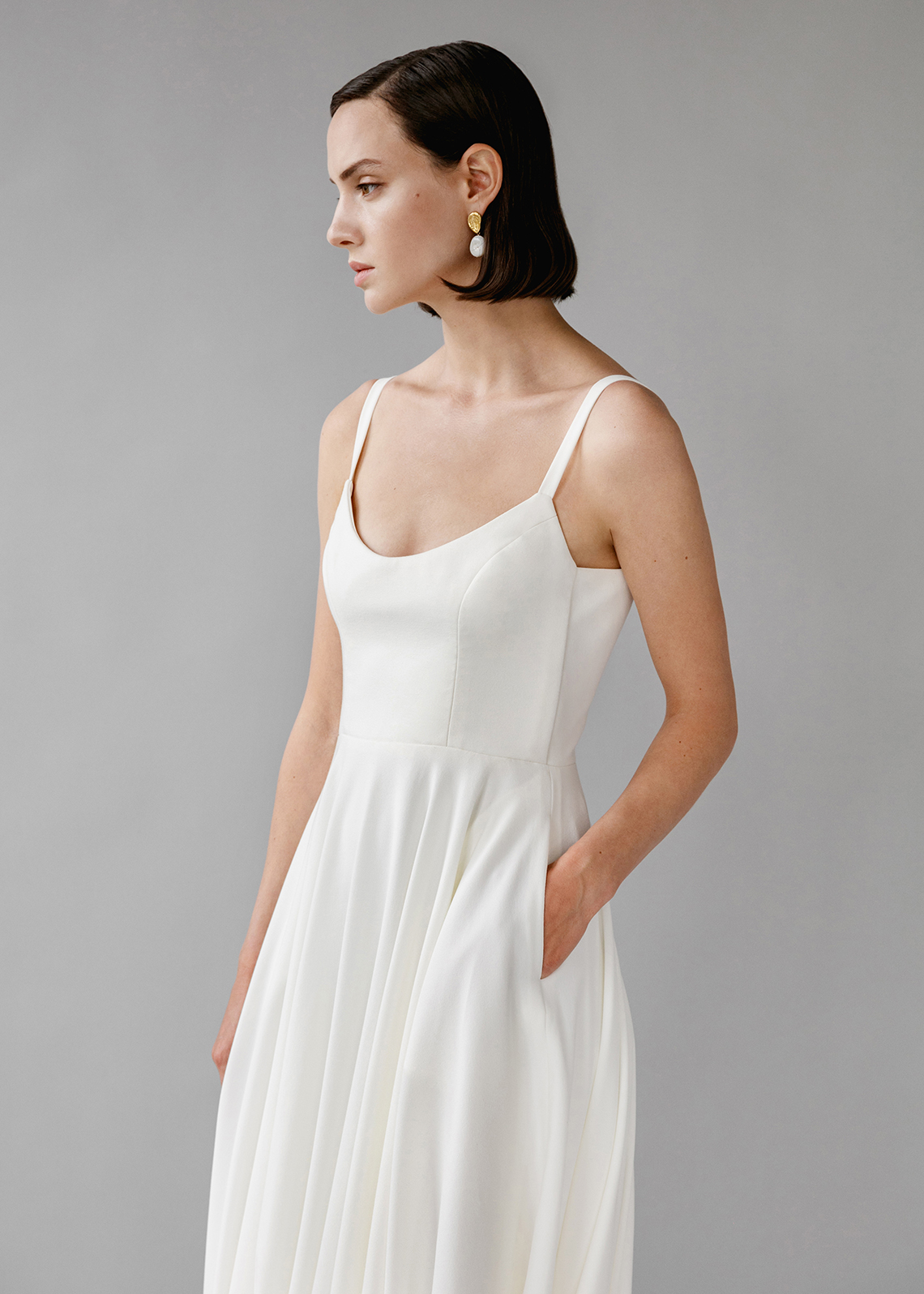 Modern Minimalist 2021 Wedding Dresses by Aesling Bride – Felicity Dress 5