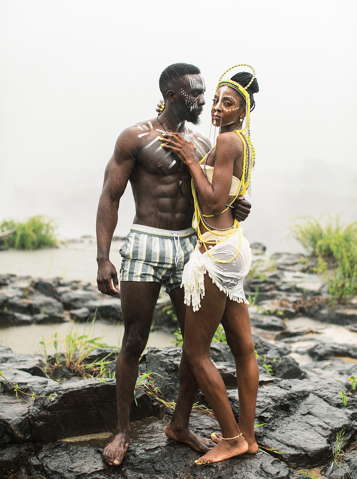 Black Panther Inspired African Wedding Ideas – Livingstone Island – Zambia – Love From Mwai – Stepan Vrzala 11