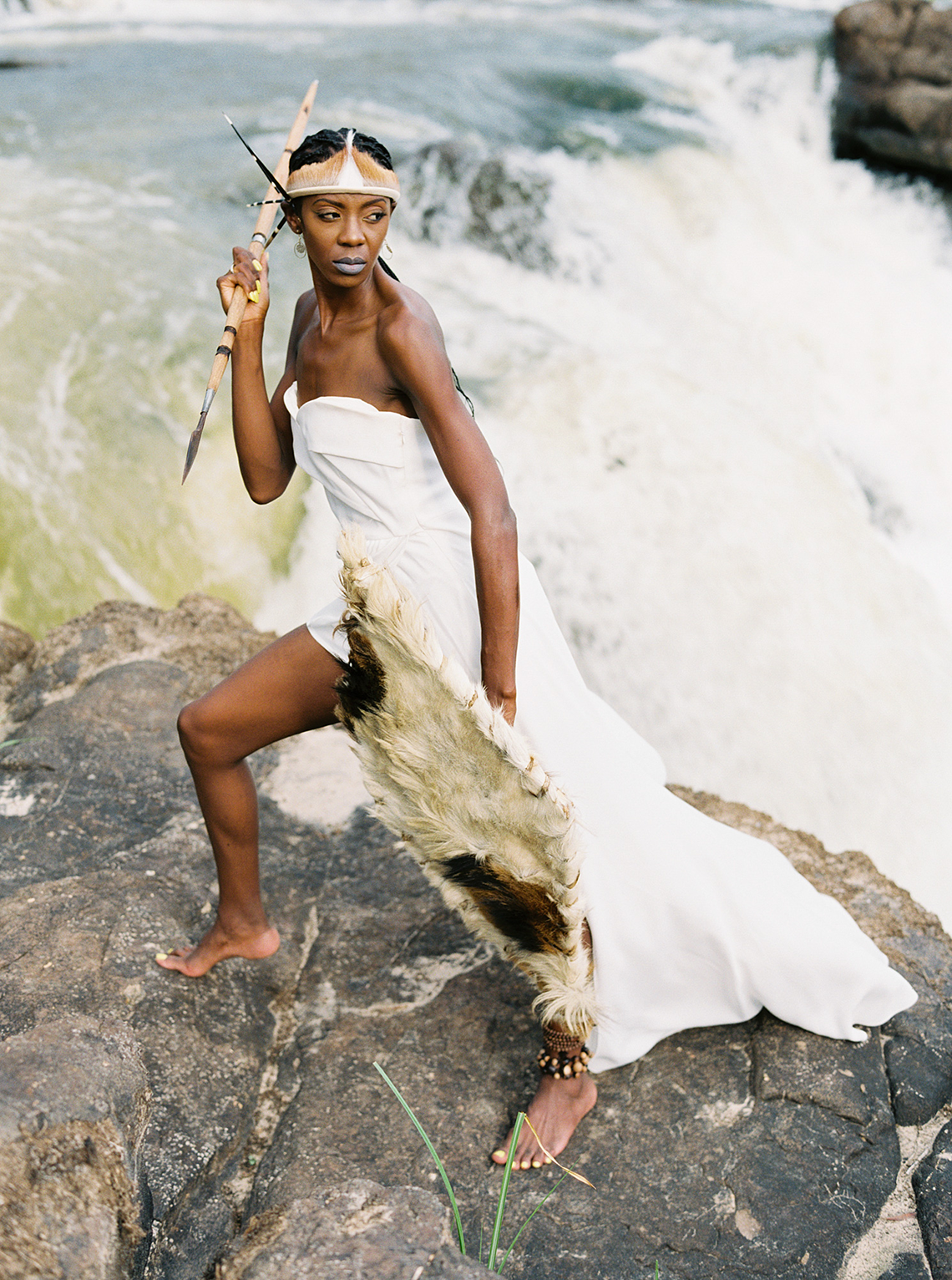 Black Panther Inspired African Wedding Ideas – Livingstone Island – Zambia – Love From Mwai – Stepan Vrzala 63