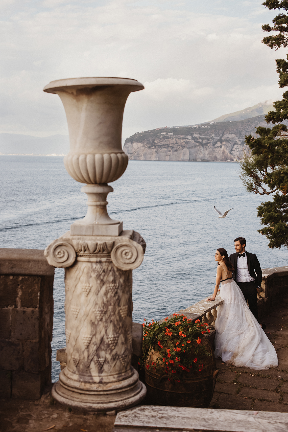 Sexy Amalfi Coast Wedding Inspiration with a Red Dress – Villa Astor in Sorrento Italy – Vangelis Photography 48